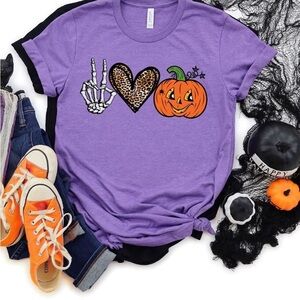 Bella Canvas Purple Short Sleeve Tee Classic Crew Neck